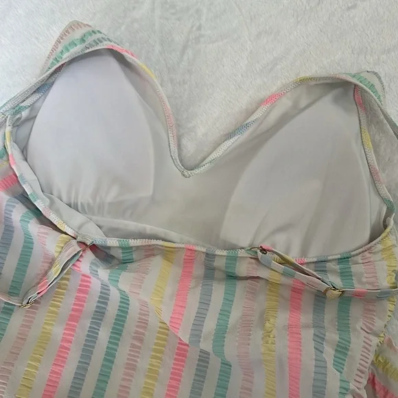 Vineyard Vines Multicolor Striped One Piece Swimsuit - Picture 6 of 9